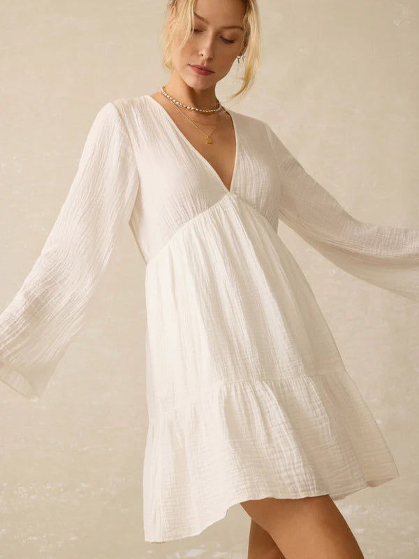 RODRIGUEZ-Dune Cotton Gauze Oceana Dress - White