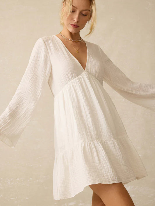 RODRIGUEZ-Dune Cotton Gauze Oceana Dress - White