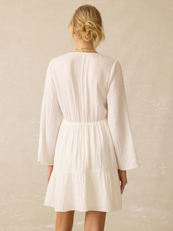 RODRIGUEZ-Dune Cotton Gauze Oceana Dress - White