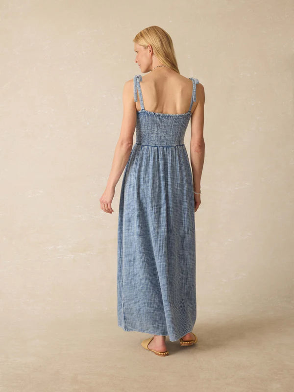 RODRIGUEZ-Dune Cotton Gauze Ella Dress - Light Indigo Wash Sale price$198